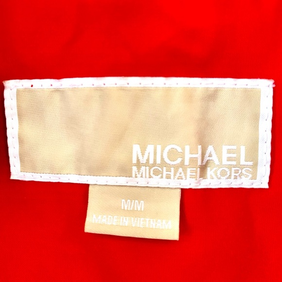 Michael Kors Red Trench / Rain Coat Size M - Picture 2 of 4